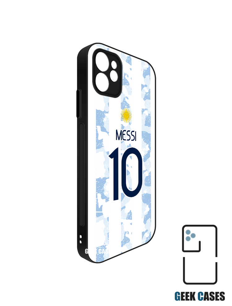 Argentina 2020 Local Atras Dorsal Messi Funda Tipo Bumper Argentina 2020 Local Atras Dorsal Messi - Imagen 1