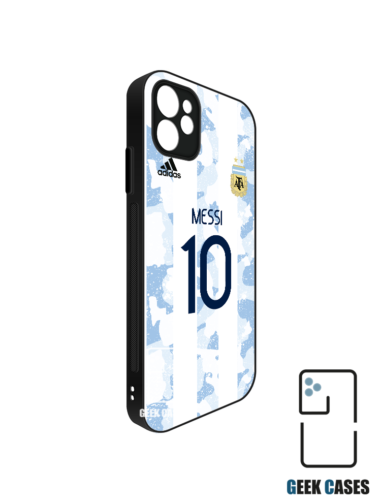 Argentina 2020 Local Dorsal Messi Funda Tipo Bumper Argentina 2020 Local Dorsal Messi - Imagen 1