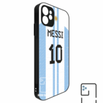 Funda Tipo Bumper Argentina 2022 Local Atras Dorsal Messi