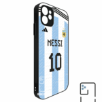 Funda Tipo Bumper Argentina 2022 Local Dorsal Messi