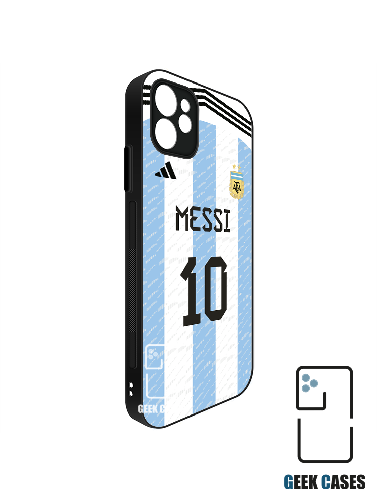 Argentina 2022 Local Dorsal Messi Funda Tipo Bumper Argentina 2022 Local Dorsal Messi - Imagen 1