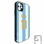 Funda Tipo Bumper Argentina 2024 Local Atras Dorsal Messi