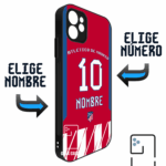 Funda Tipo Bumper Atletico de Madrid 17-18 Local Dorsal