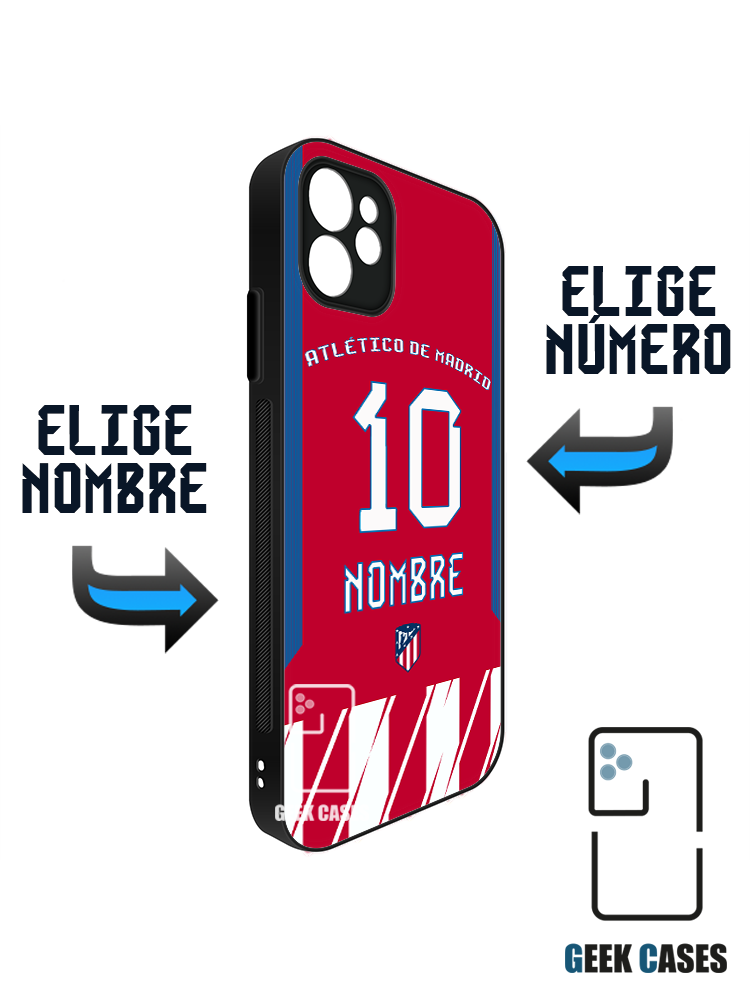 Atletico de Madrid 17-18 Local Dorsal Funda Tipo Bumper Atletico de Madrid 17-18 Local Dorsal - Imagen 1