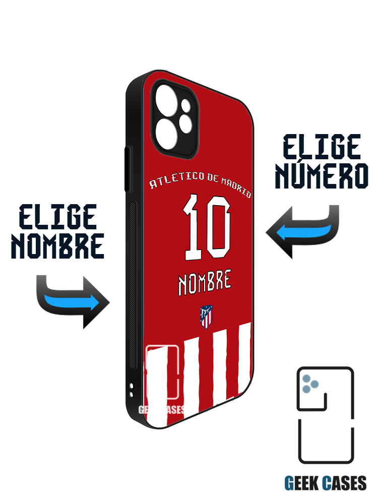 Atletico de Madrid 20-21 Local Dorsal Funda Tipo Bumper Atletico de Madrid 20-21 Local Dorsal - Imagen 1