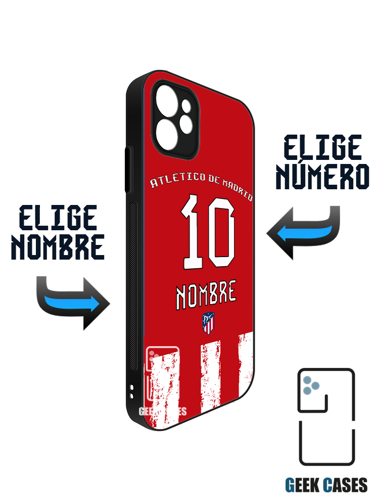 Atletico de Madrid 21-22 Local Dorsal Funda Tipo Bumper Atletico de Madrid 21-22 Local Dorsal - Imagen 1