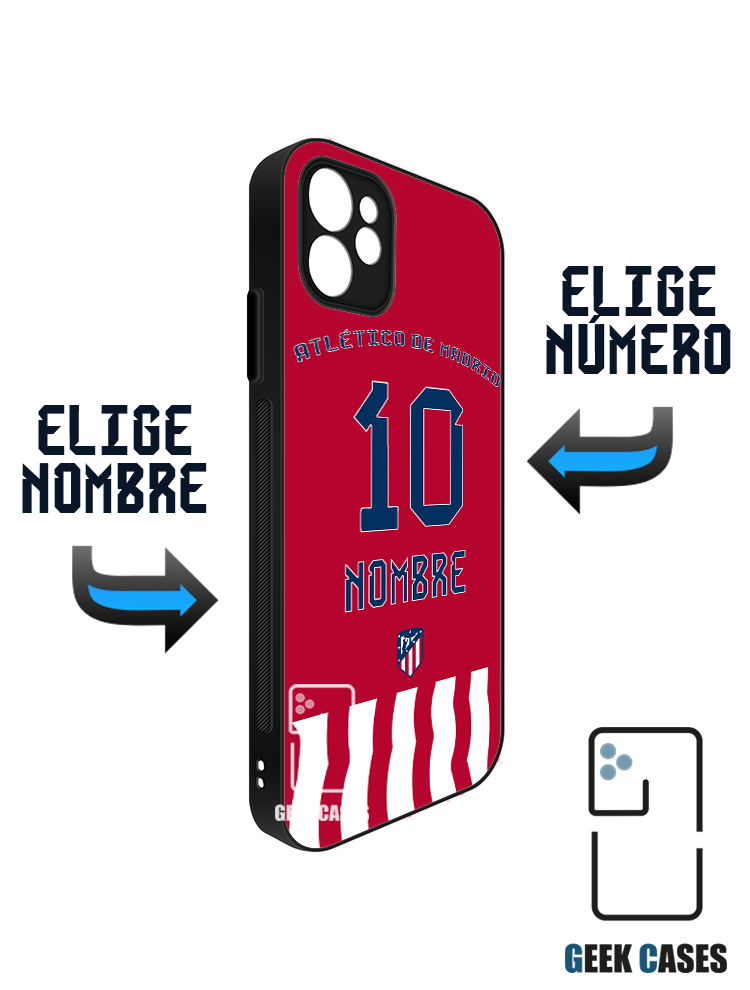 Atletico de Madrid 22-23 Local Dorsal Funda Tipo Bumper Atletico de Madrid 22-23 Local Dorsal - Imagen 1