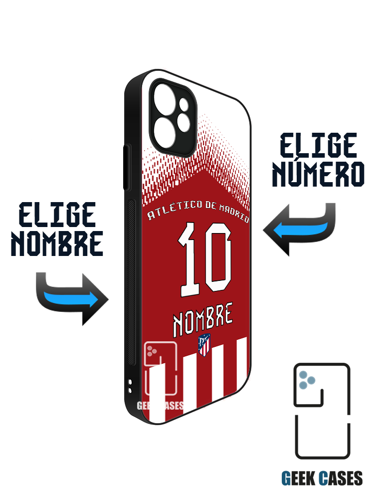 Atletico de Madrid 23-24 Local Dorsal Funda Tipo Bumper Atletico de Madrid 23-24 Local Dorsal - Imagen 1