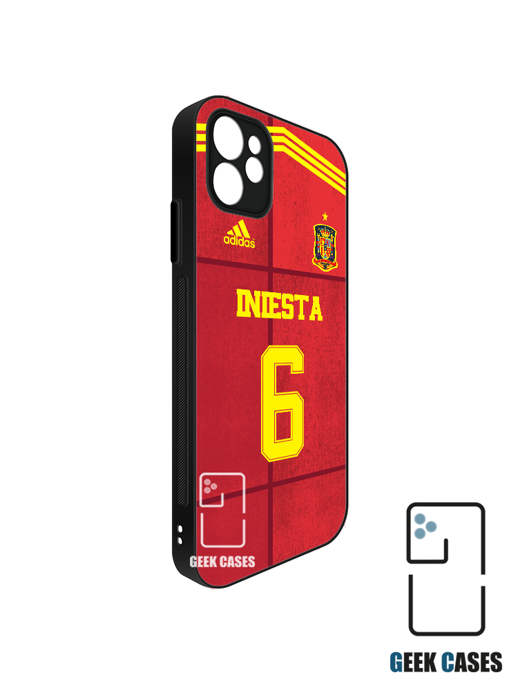 España 2020 Local Dorsal Iniesta Funda Tipo Bumper España 2020 Local Dorsal Iniesta - Imagen 1