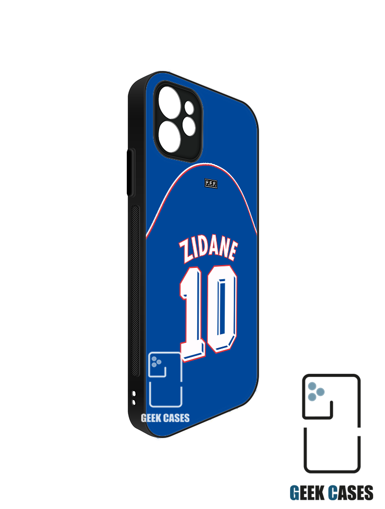 Francia 1998 Local Atras Dorsal Zidane Funda Tipo Bumper Francia 1998 Local Atras Dorsal Zidane - Imagen 1