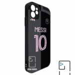 Funda Tipo Bumper Inter de Mami 25-26 Visita Dorsal Messi