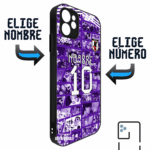Funda Tipo Bumper Japon Concepto Anime Morado