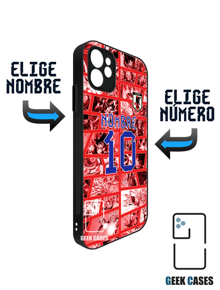 Japon Concepto Dragon Ball 2 Rojo Funda Tipo Bumper Japon Concepto Dragon Ball 2 Rojo - Imagen 1