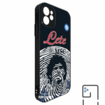 Funda Tipo Bumper Maradona Concepto Napoli Azul