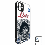 Funda Tipo Bumper Maradona Concepto Napoli Blanco
