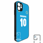 Funda Tipo Bumper Maradona Napoli Dorsal 1986 Local