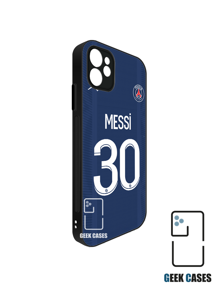 PSG 21-22 Local Dorsal Messi Funda Tipo Bumper PSG 21-22 Local Dorsal Messi - Imagen 1