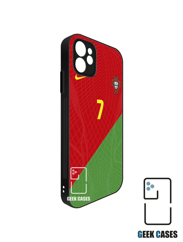 Portugal 2022 Local Dorsal 7 Funda Tipo Bumper Portugal 2022 Local Dorsal 7 - Imagen 1
