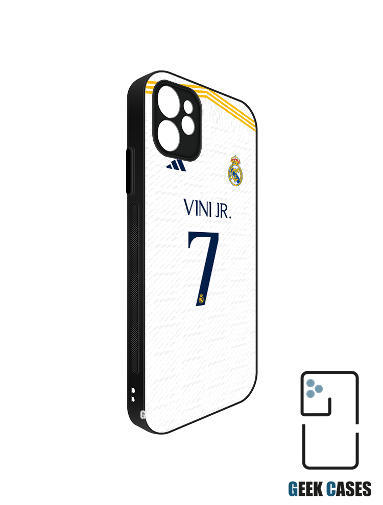 Real Madri 23-24 Local Vini JR Funda Tipo Bumper Real Madrid 23-24 Local Vini JR - Imagen 1