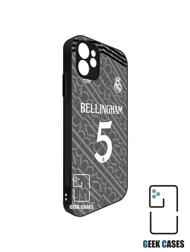 Real Madri 24-25 Tercero Dorsal Bellingham Funda Tipo Bumper Real Madrid 24-25 Tercero Dorsal Bellingham - Imagen 1