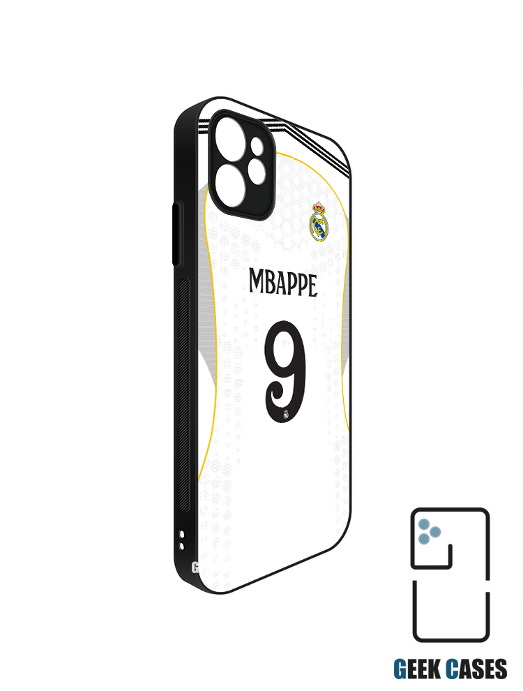 Real Madri 25-26 Local Dorsal Mbappe Funda Tipo Bumper Real Madrid 25-26 Local Dorsal Mbappe - Imagen 1