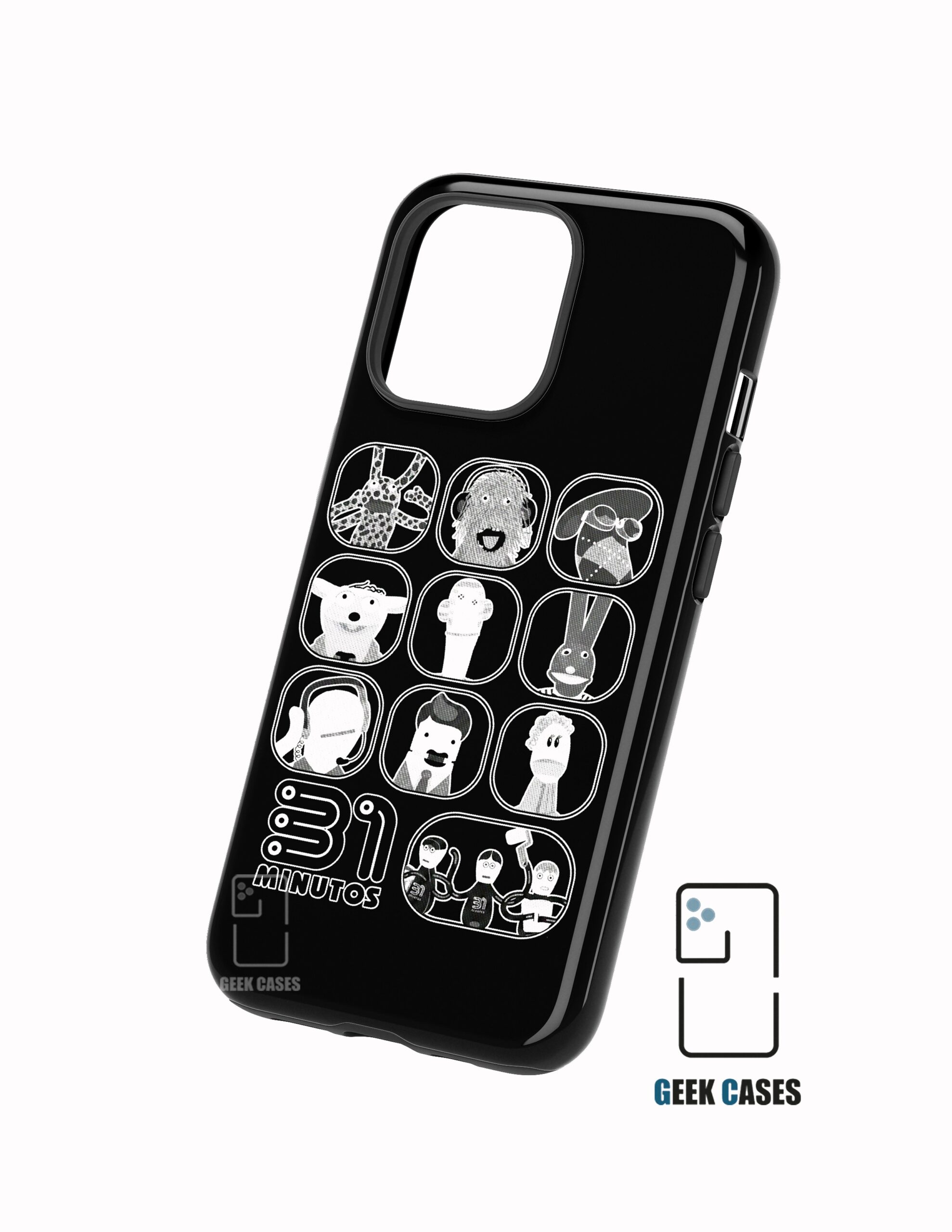 31 MINUTOS FULL COLOR 3D 8 Funda Full Color Doble Protección 31 Minutos Mundo Ilógico - Imagen 1