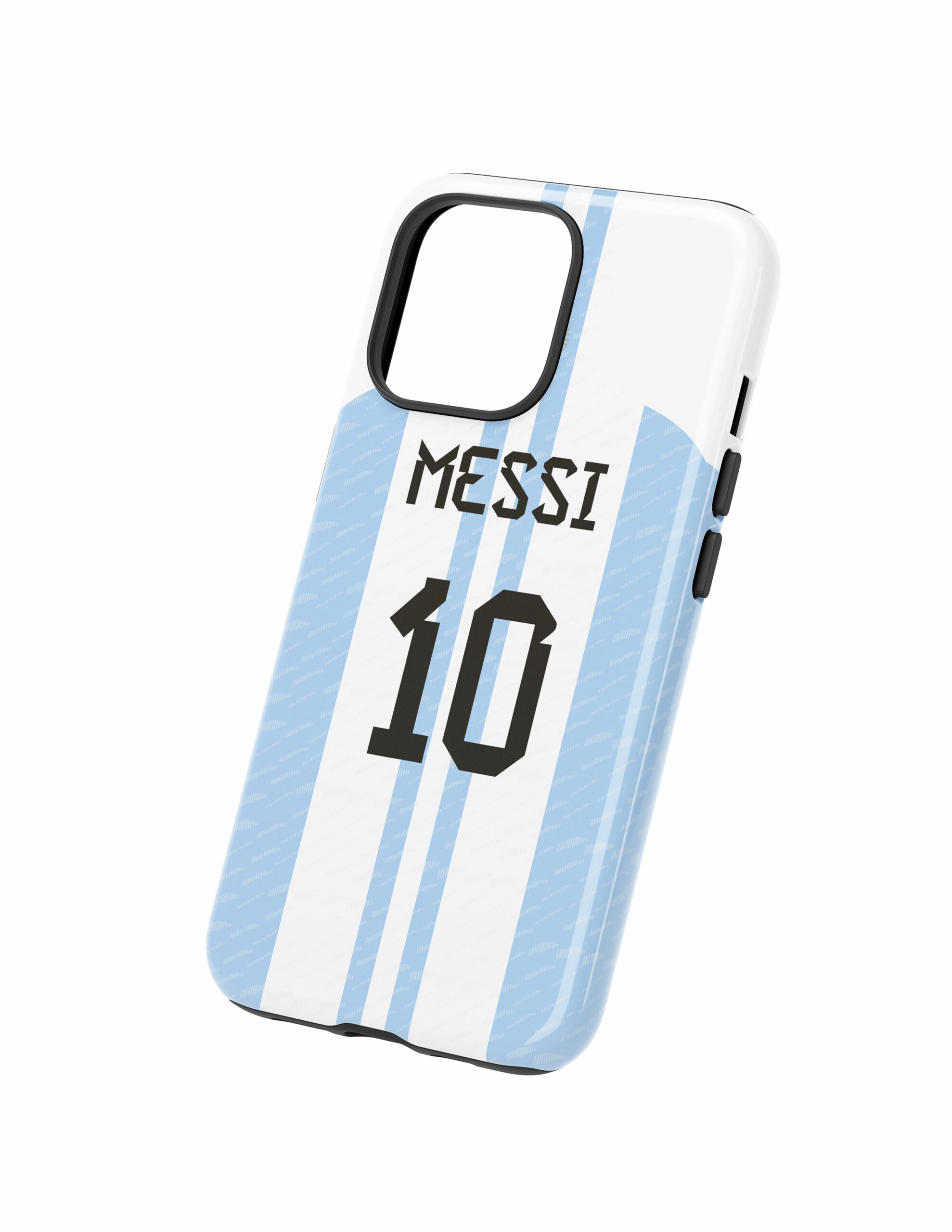3D Argentina 2022 Local Atras Dorsal Messi Funda Full Color Doble Protección Argentina Local 2022 Dorsal Messi - Imagen 1