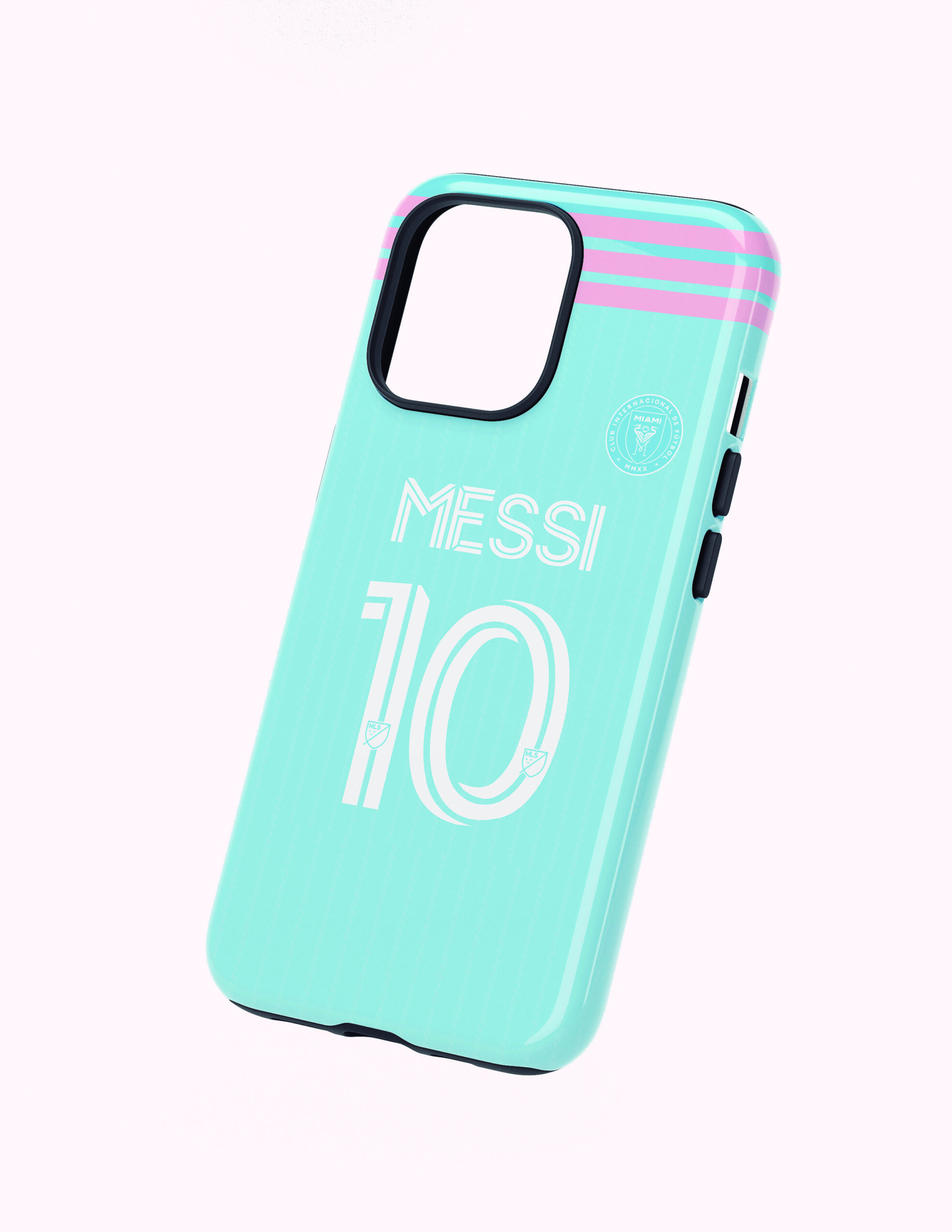 3D Inter de Mami 25-26 Tercero Dorsal Messi Funda Full Color Doble Protección Inter de Miami Tercero 2025-26 Messi - Imagen 1