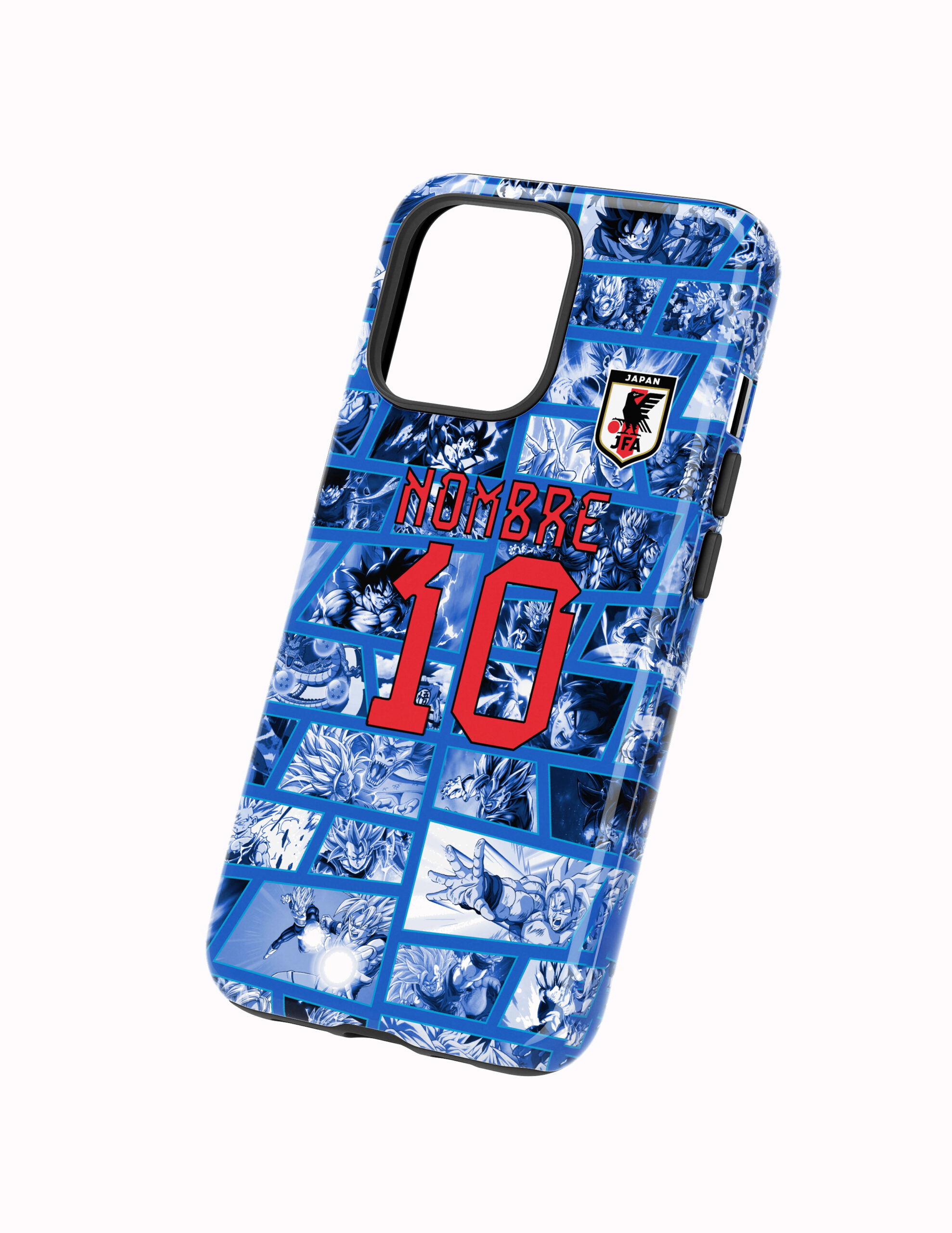 3D Japon Concepto Dragon Ball 2 Azul Funda Full Color Doble Protección Japón Dragon Ball Concepto Azul - Imagen 1