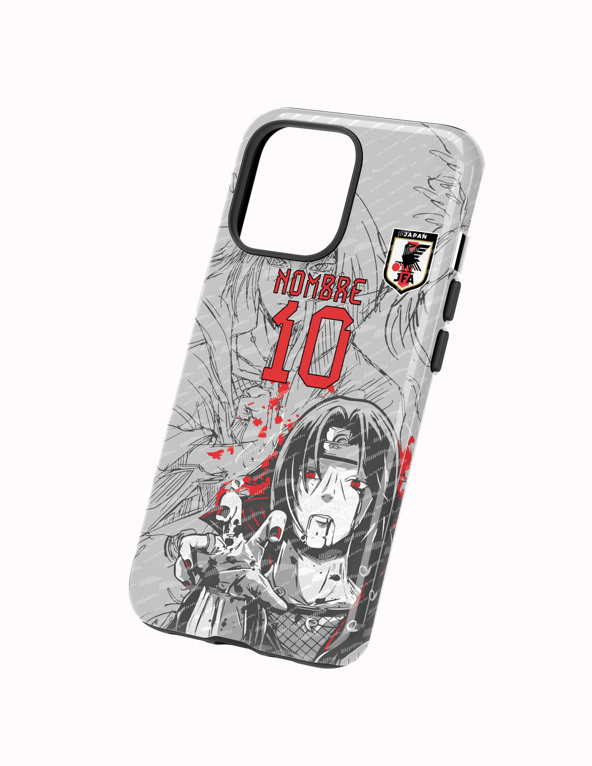 3D Japon Concepto Itachi Gris Funda Full Color Doble Protección Japón Itachi Concepto Gris - Imagen 1