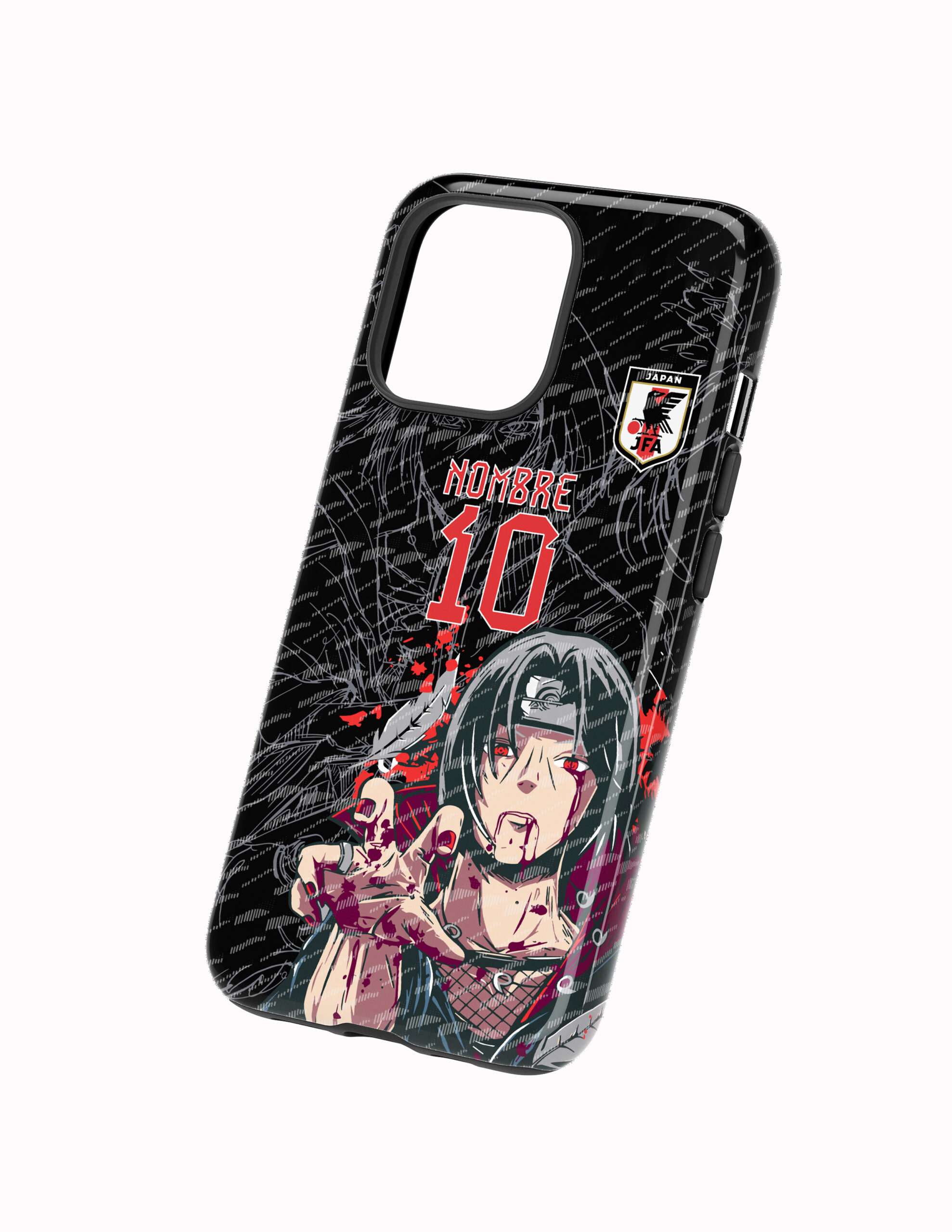 3D Japon Concepto Itachi Negro Funda Full Color Doble Protección Japón Itachi Concepto Negro - Imagen 1