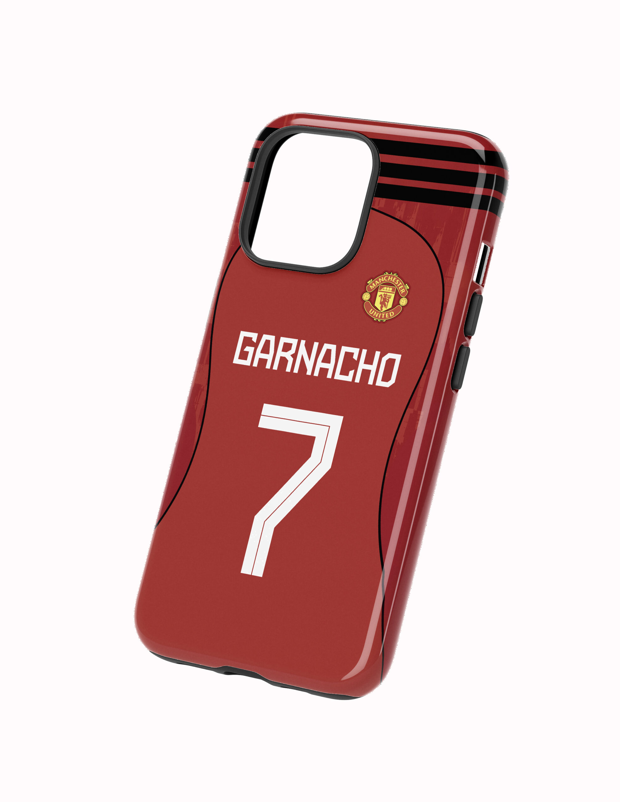 3D Manchester United 25-26 Local Dorsal Garnacho Funda Full Color Doble Protección Manchester United Local 2025-26 Garnacho - Imagen 1