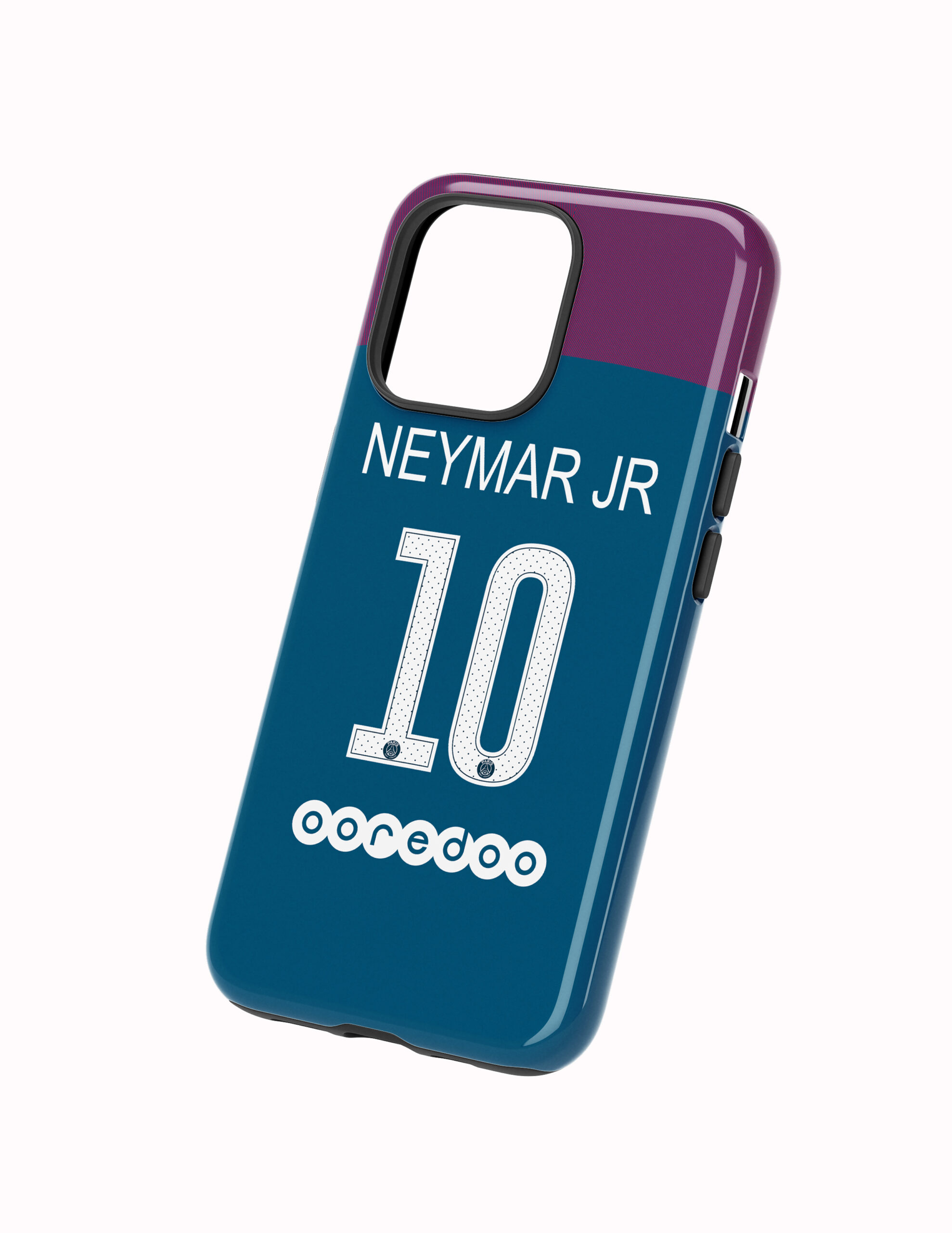 3D PSG 17-18 Local Atras Dorsal Neymar JR Funda Full Color Doble Protección PSG Local 2017-18 Dorsal Neymar Jr - Imagen 1