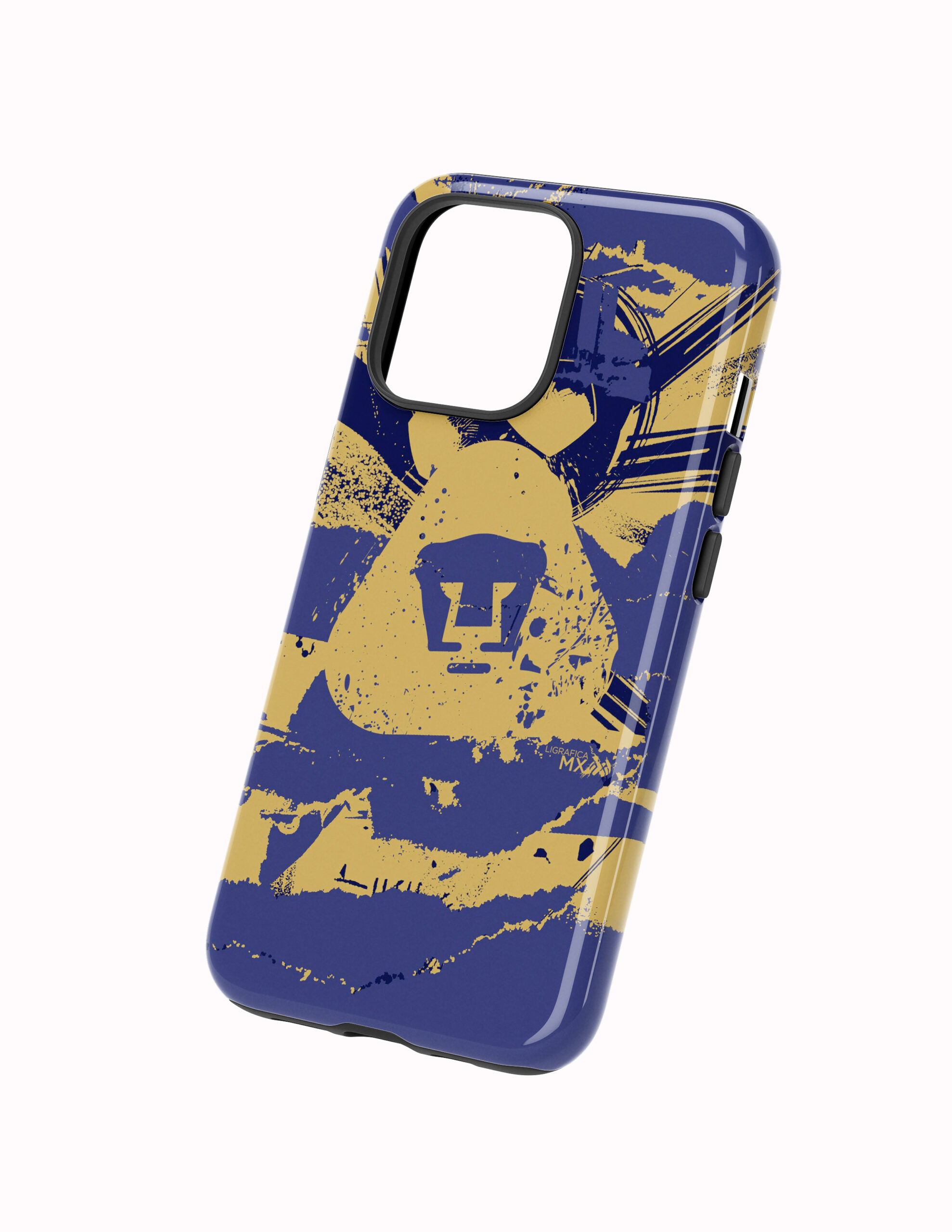 Abstracto Balon 3D Costado Pumas Funda Full Color Doble Protección Pumas Balón Abstracto - Imagen 1