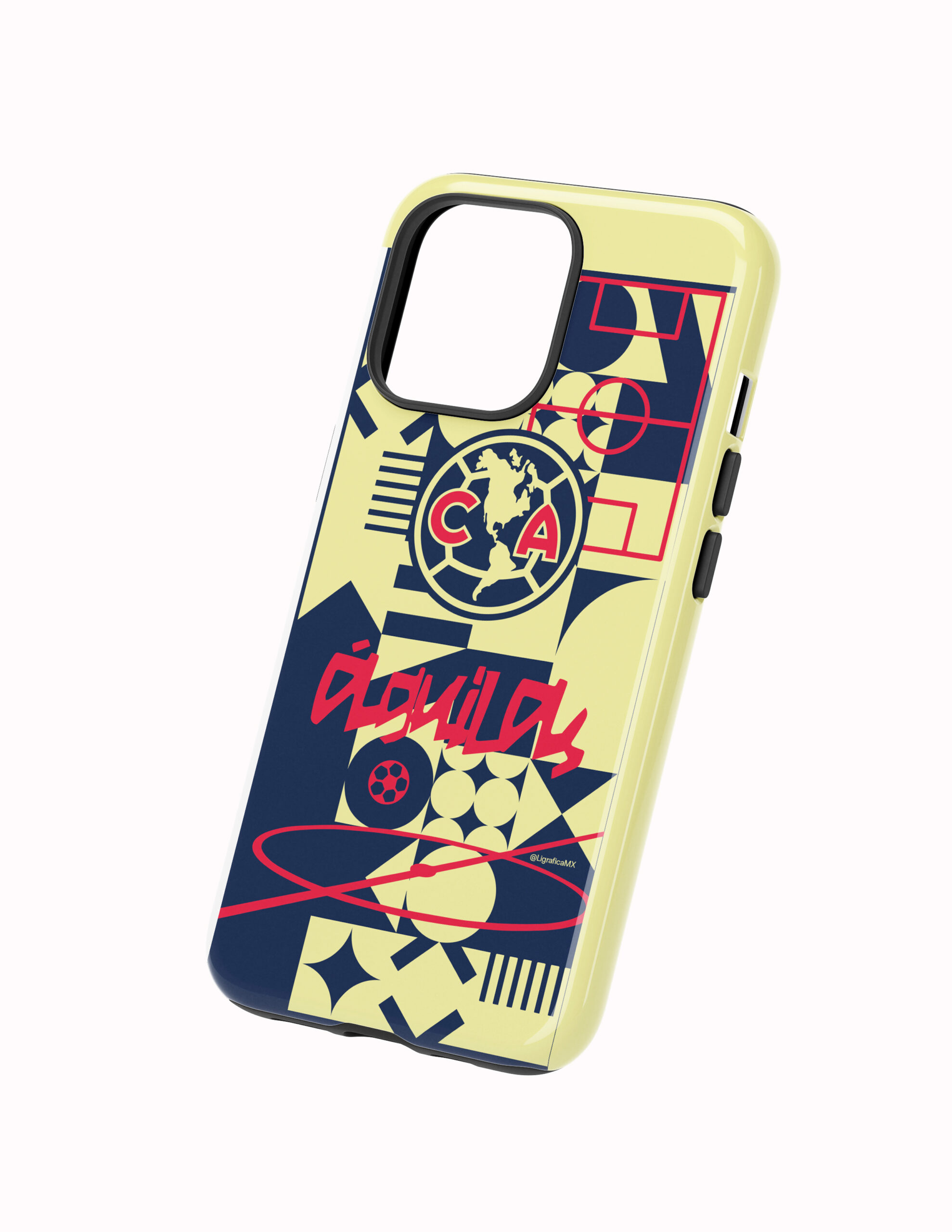 Abstracto Cancha Costado 3D America Funda Full Color Doble Protección América Cancha Abstracta - Imagen 1