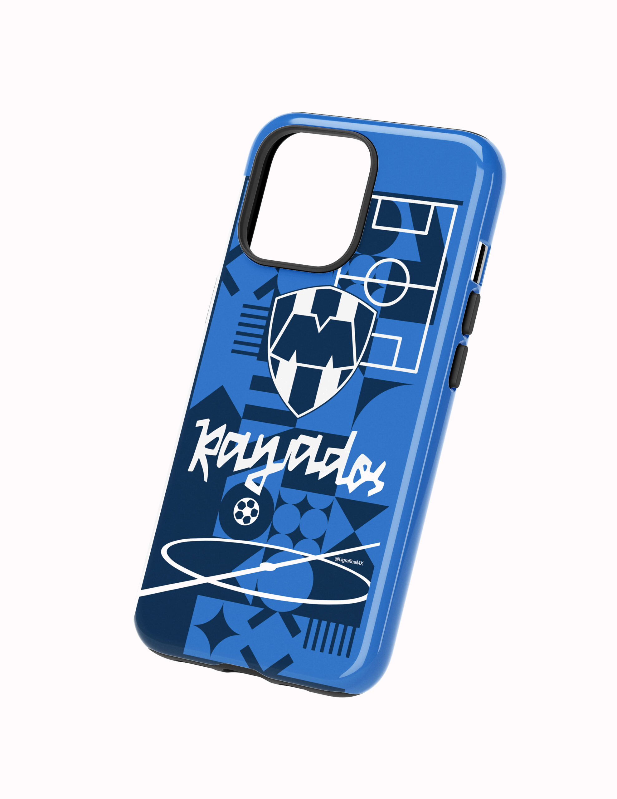 Abstracto Cancha Costado 3D Monterrey Funda Full Color Doble Protección Monterrey Cancha Abstracta - Imagen 1