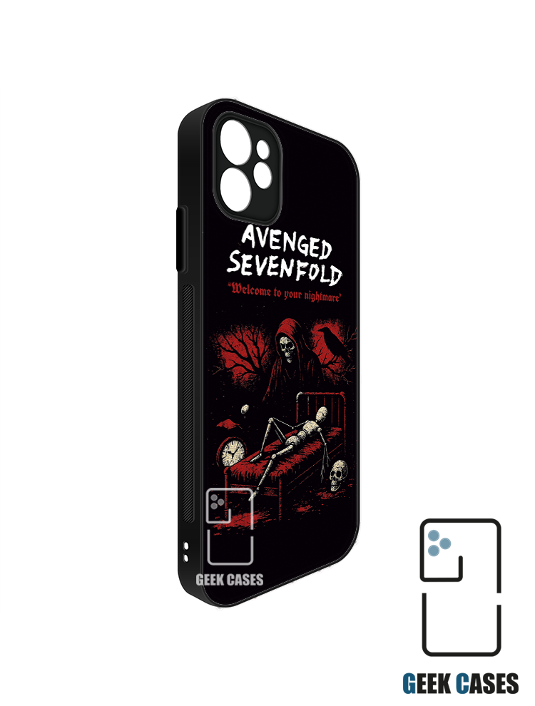 Bumper 2D Avenged Sevenfold 3 Funda Clásica Antigolpes Avenged Sevenfold Bat Country - Imagen 1
