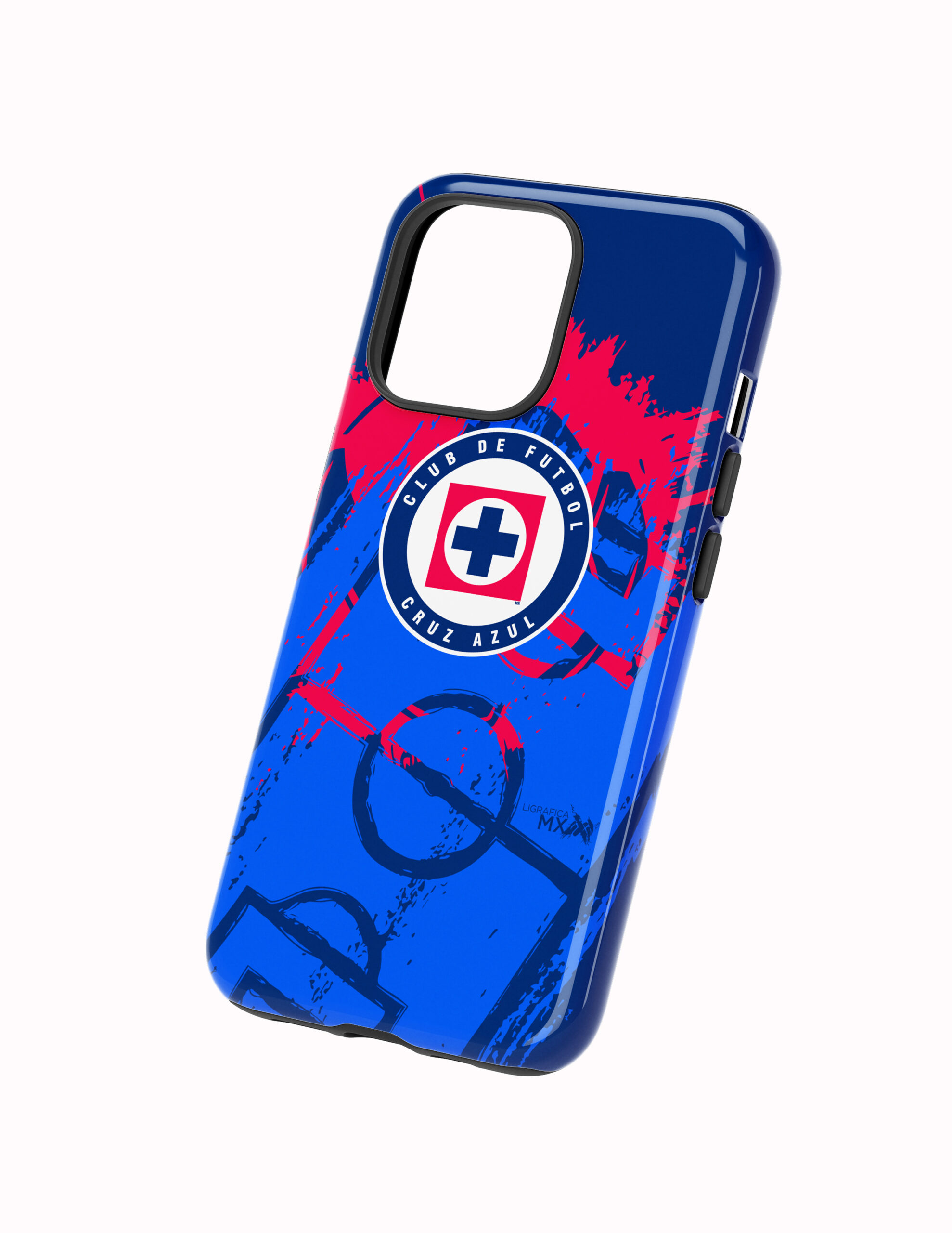 Cancha Costado 3D Cruz Azul Funda Full Color Doble Protección Cruz Azul Cancha Futurista - Imagen 1