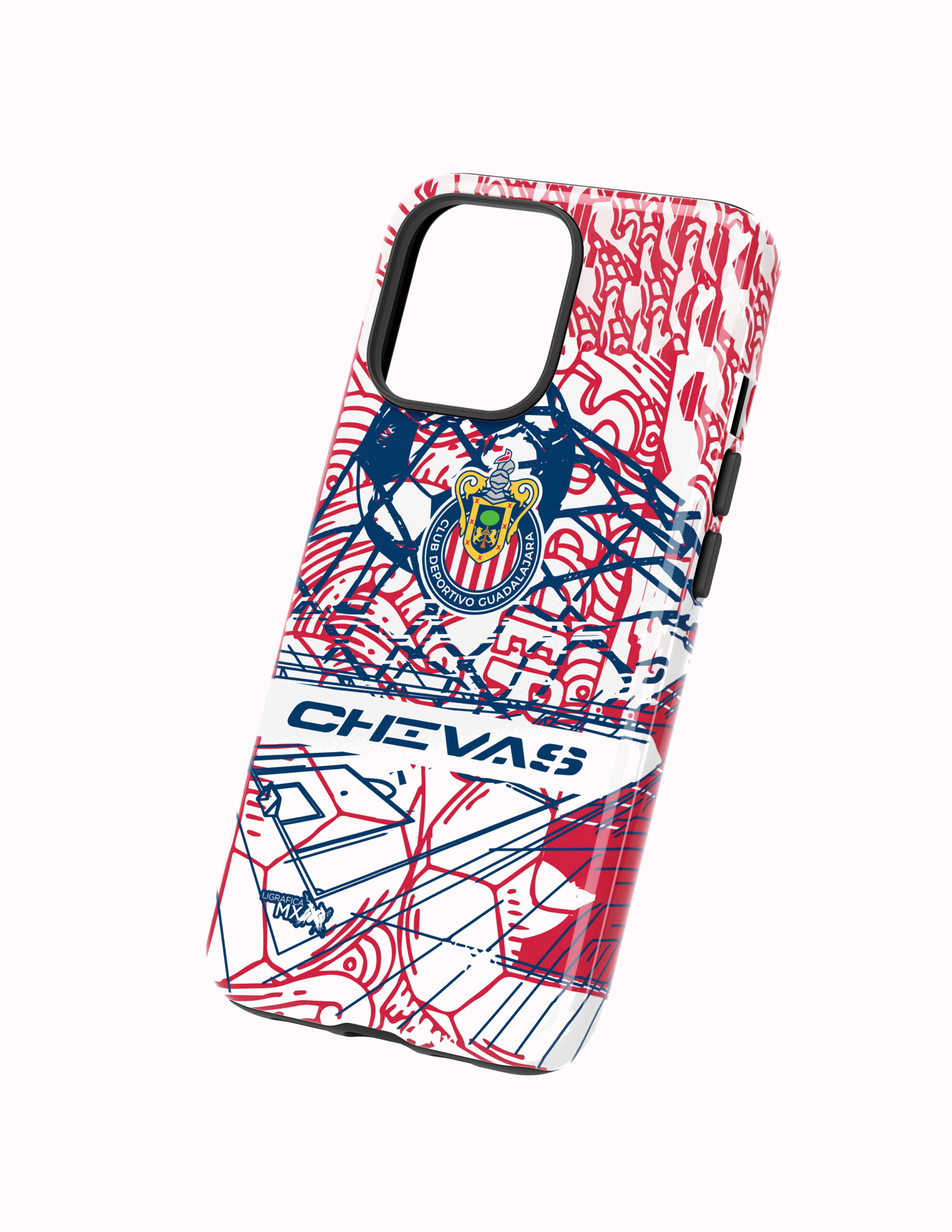 Cancha Rara Costado 3D Chivas Funda Full Color Doble Protección Chivas Cancha Épica - Imagen 1