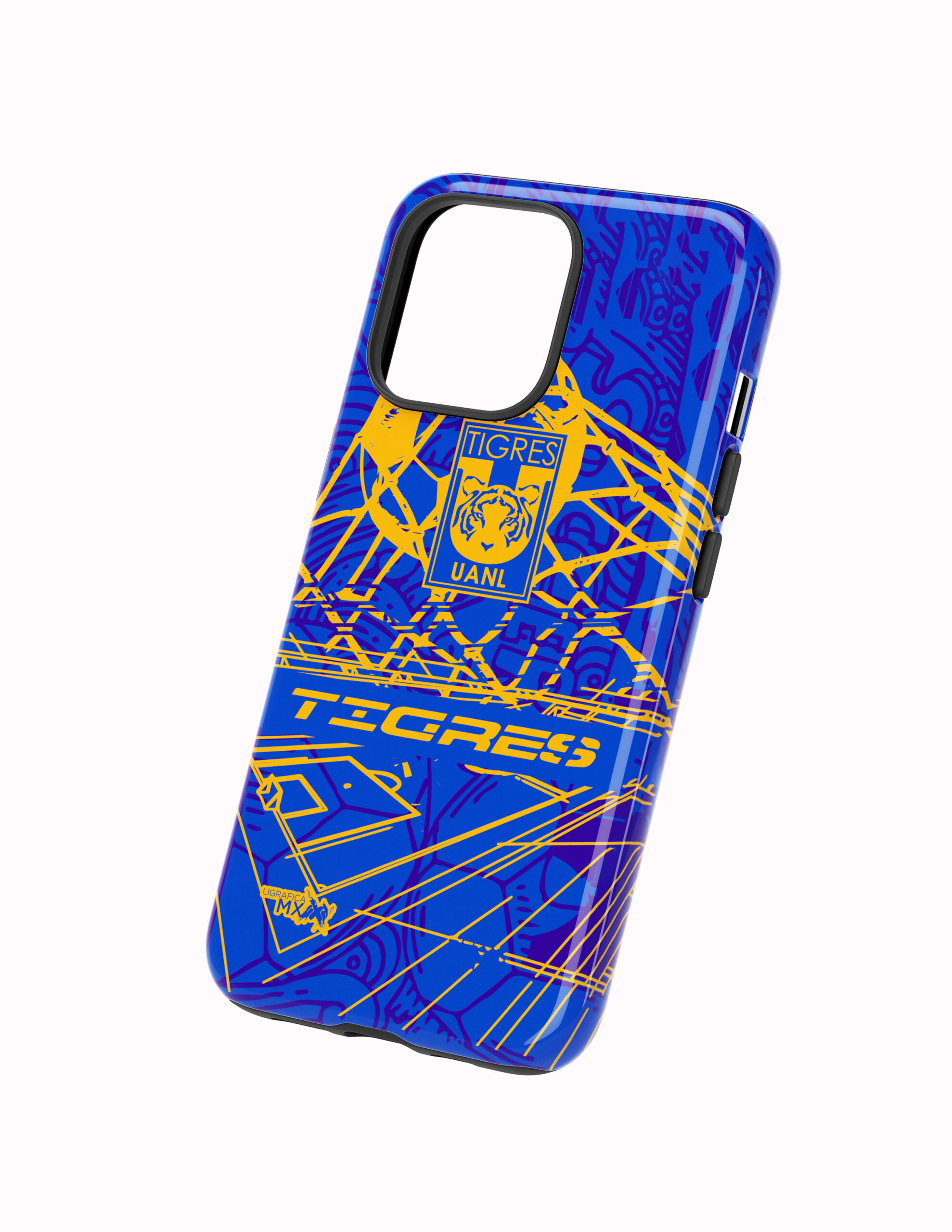 Cancha Rara Costado 3D Tigres Funda Full Color Doble Protección Tigres Cancha Épica - Imagen 1