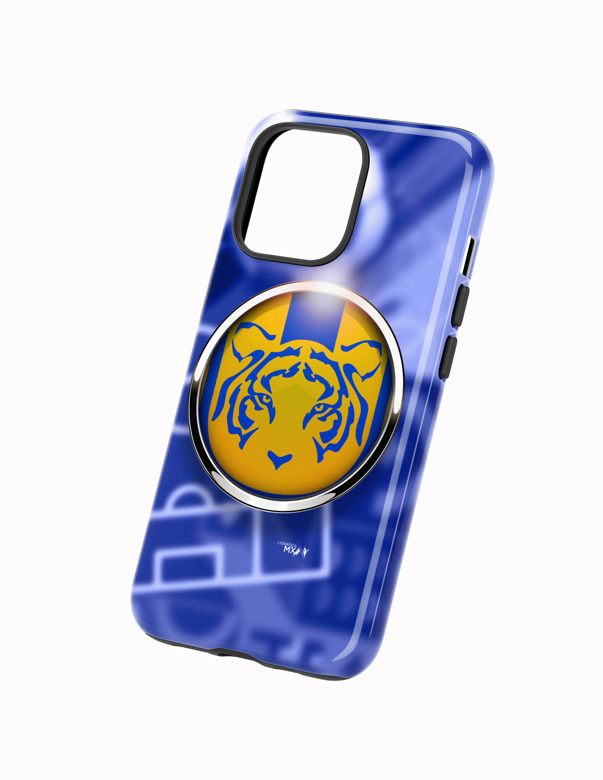 Cancha y Balon Costado 3D Tigres Funda Full Color Doble Protección Tigres Cancha y Balón - Imagen 1