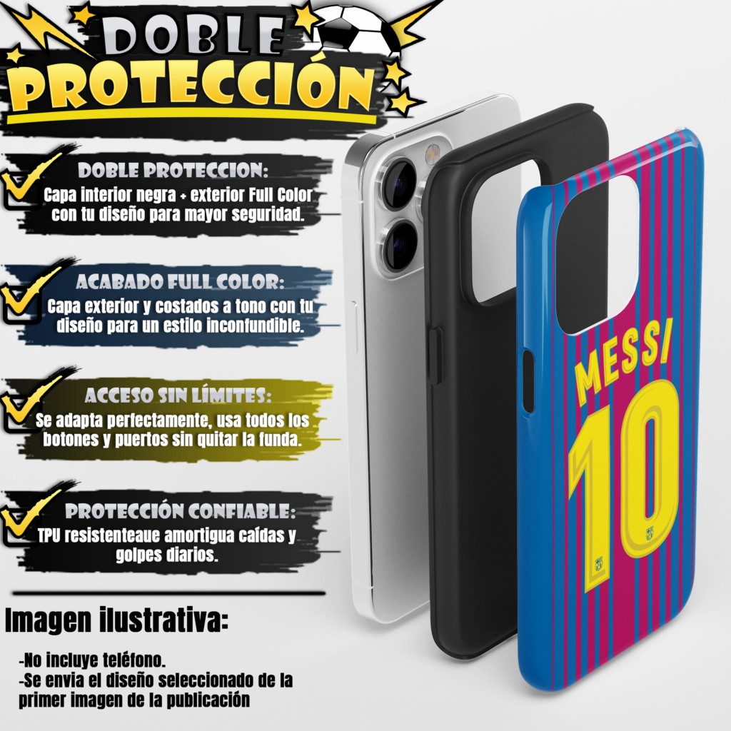 Caracteristicas Funda Proteccion Doble Mercado Libre y Sitio Web
