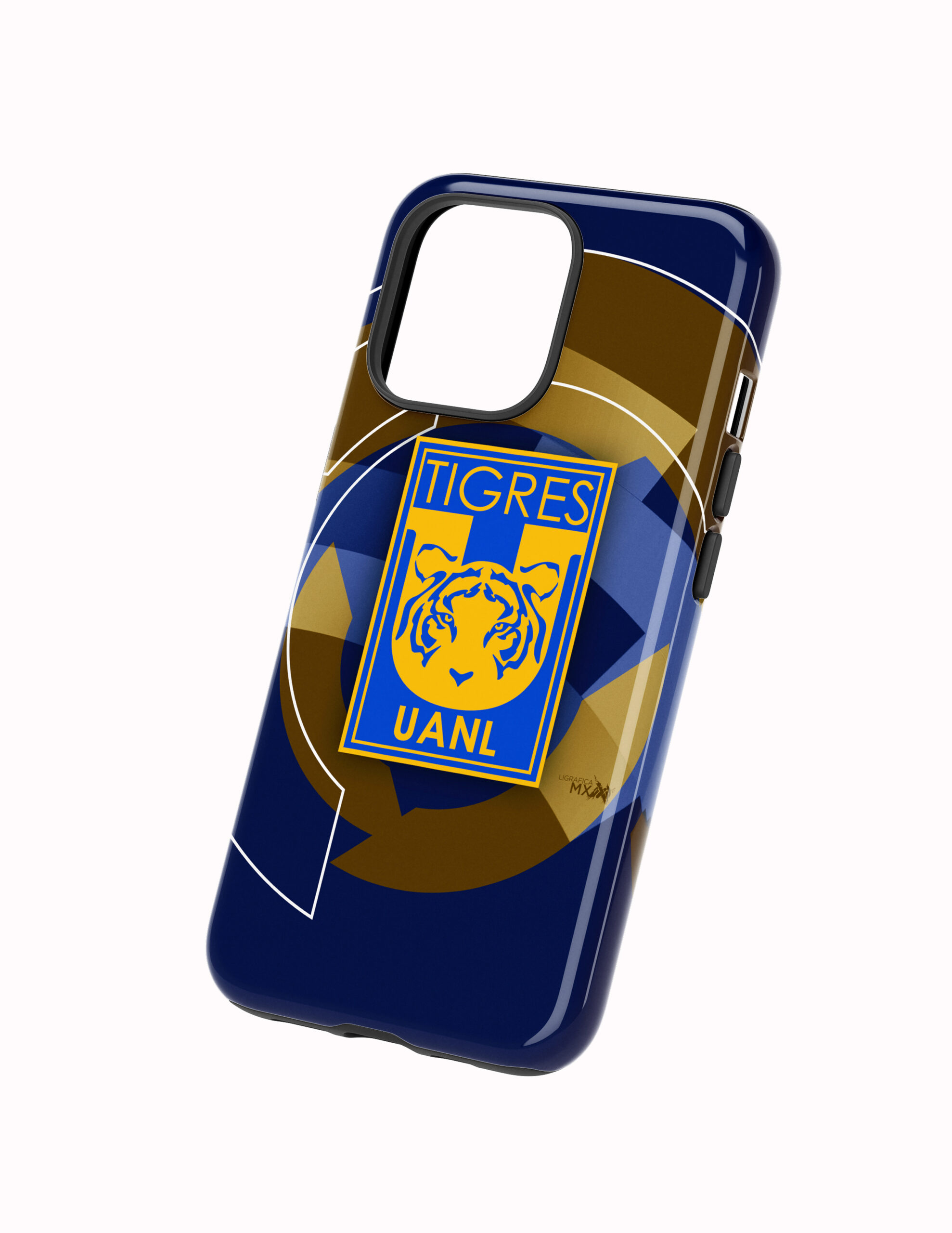 Circulo Costado 3D Tigres Funda Full Color Doble Protección Tigres Escudo Monumental - Imagen 1