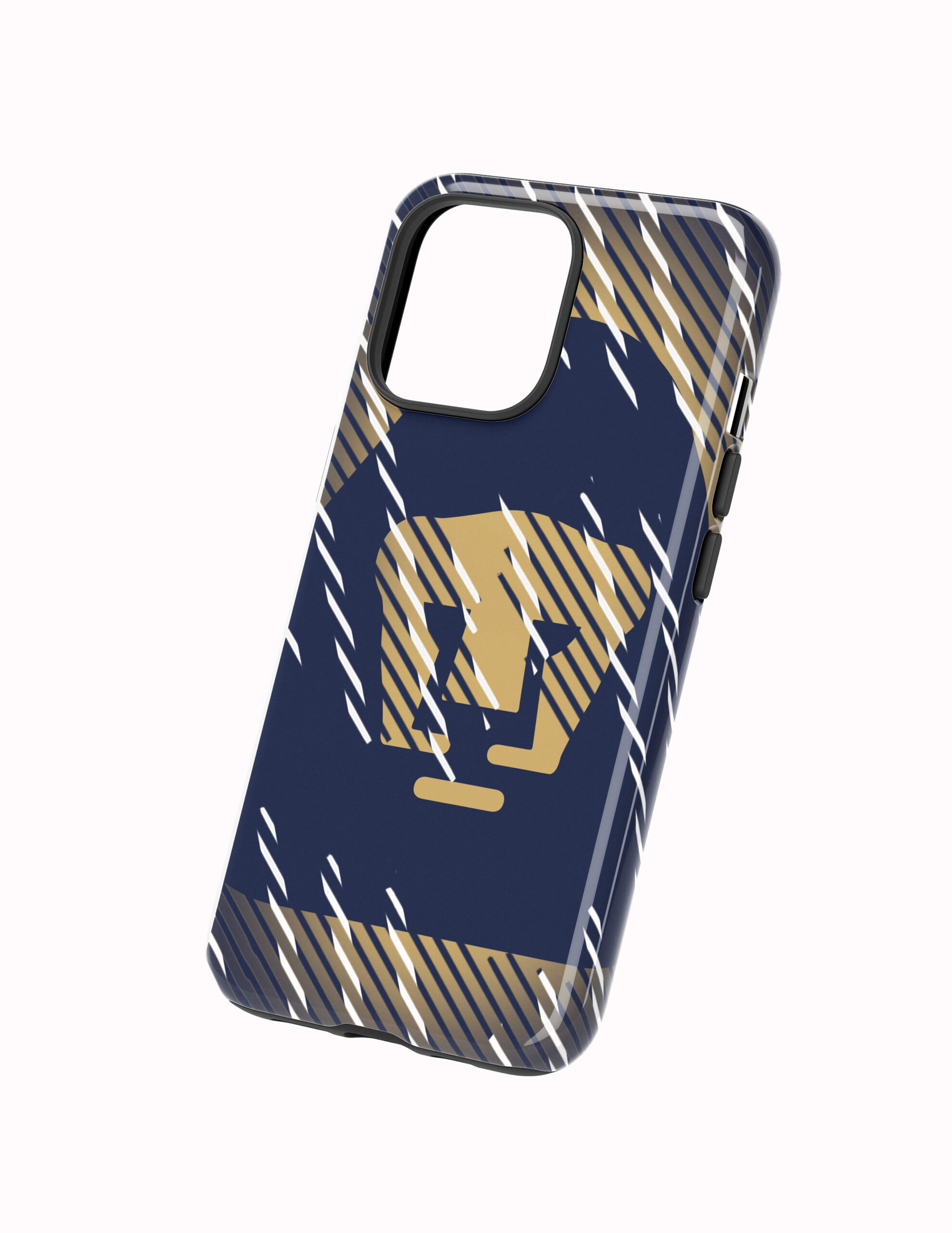 Difuminado Costado 3D Pumas Funda Full Color Doble Protección Pumas Escudo Difuminado - Imagen 1
