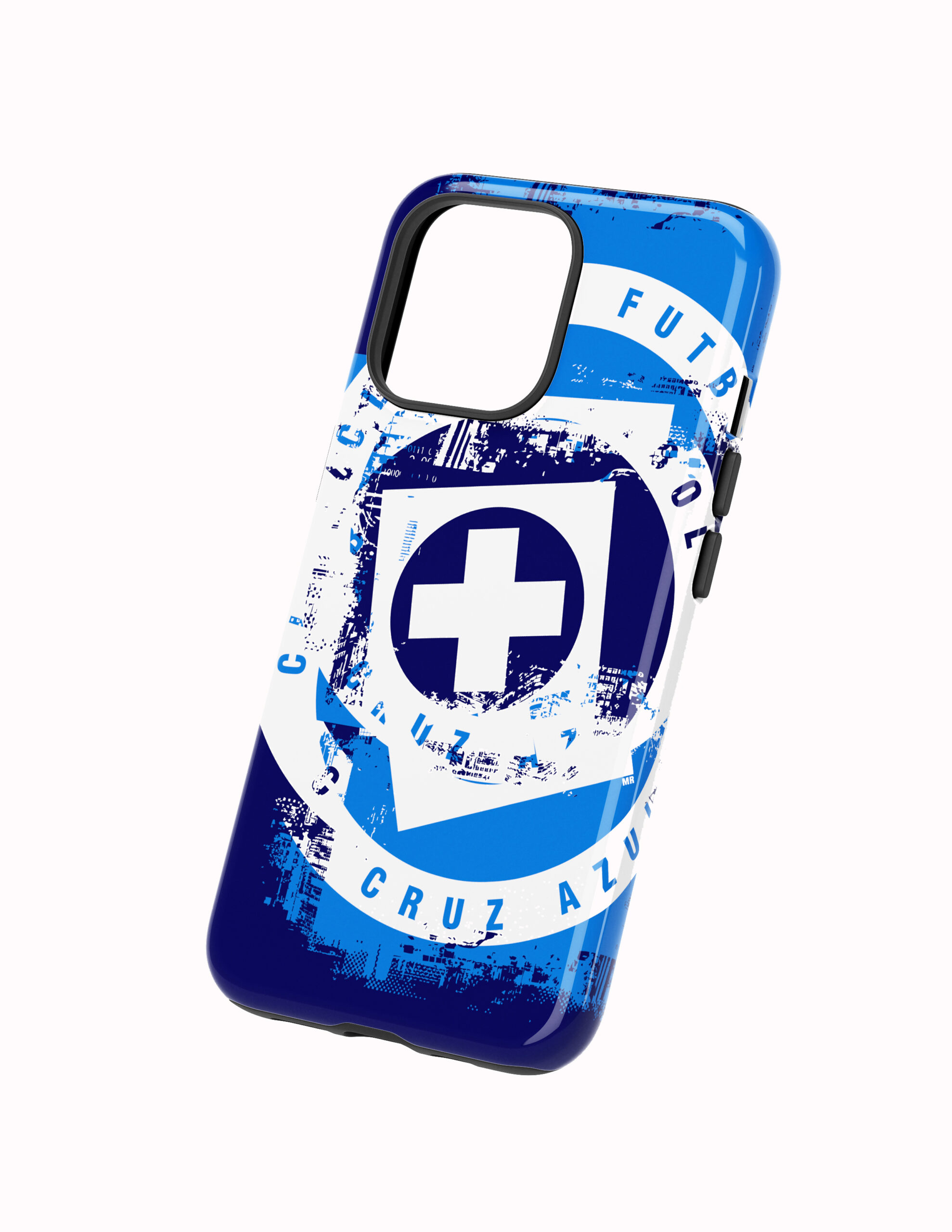 Escudo Repetidos Costado 3D Cruz Azul Funda Full Color Doble Protección Cruz Azul Escudo Explosivo - Imagen 1