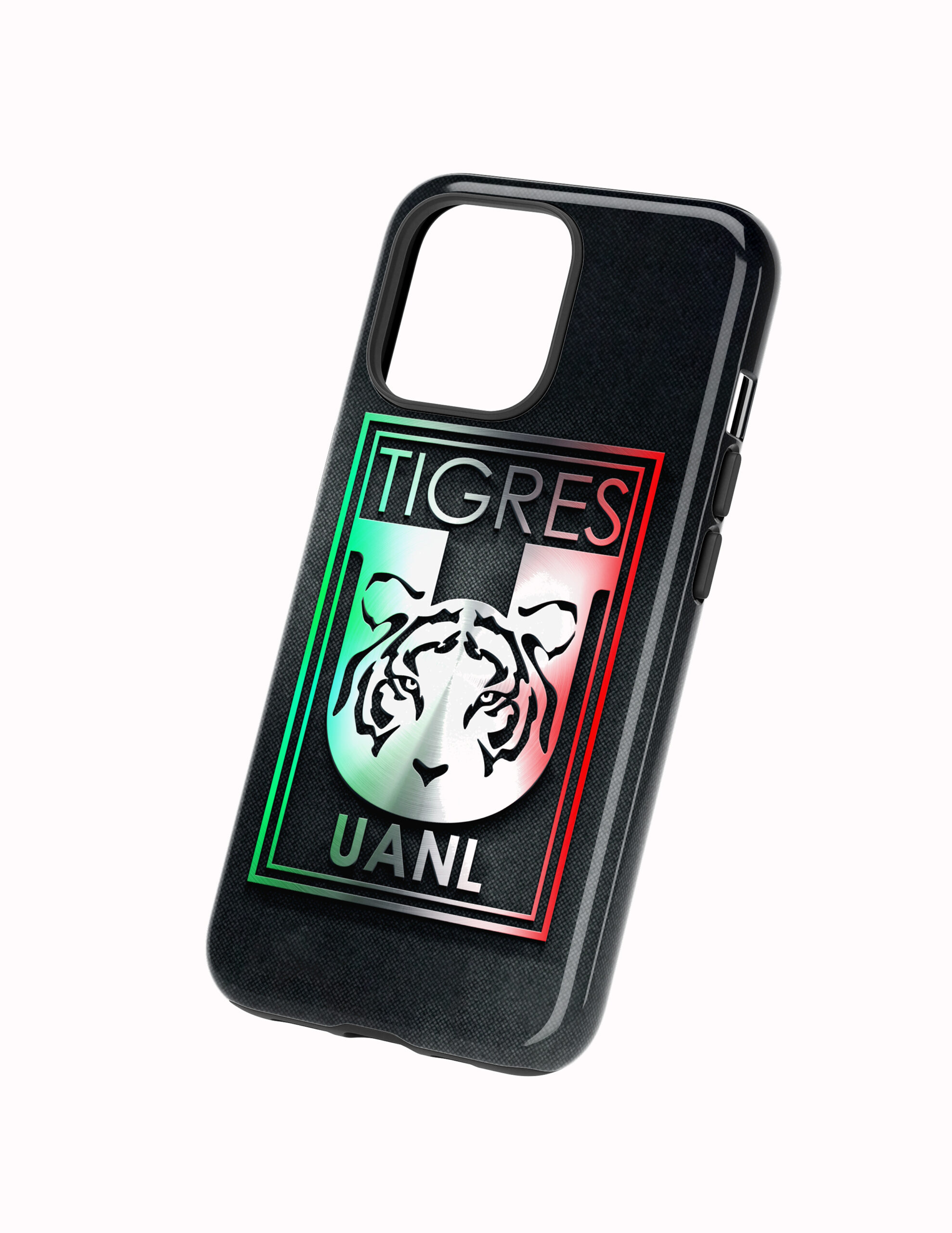 Escudos Tricolor Costado 3D Tigres Funda Full Color Doble Protección Tigres Escudo Tricolor - Imagen 1