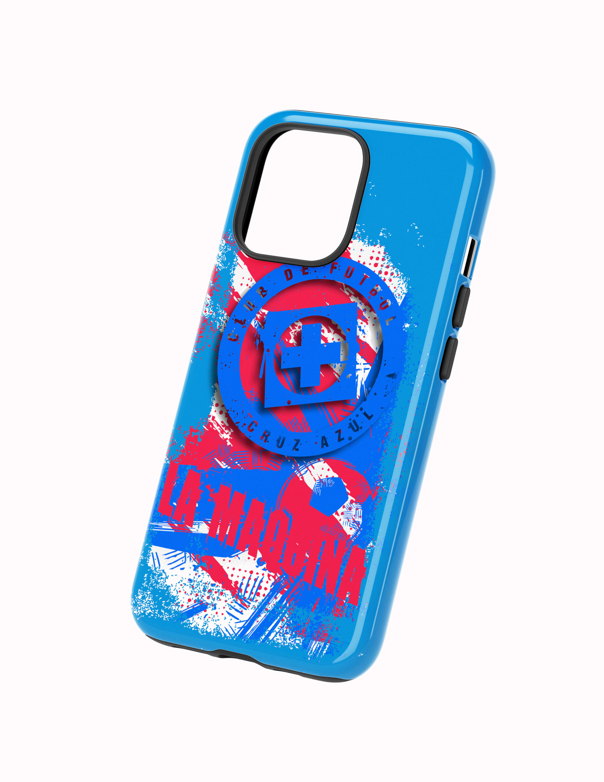 Escudos y Nombres Costado 3D Cruz Azul Funda Full Color Doble Protección Cruz Azul Maquina - Imagen 1