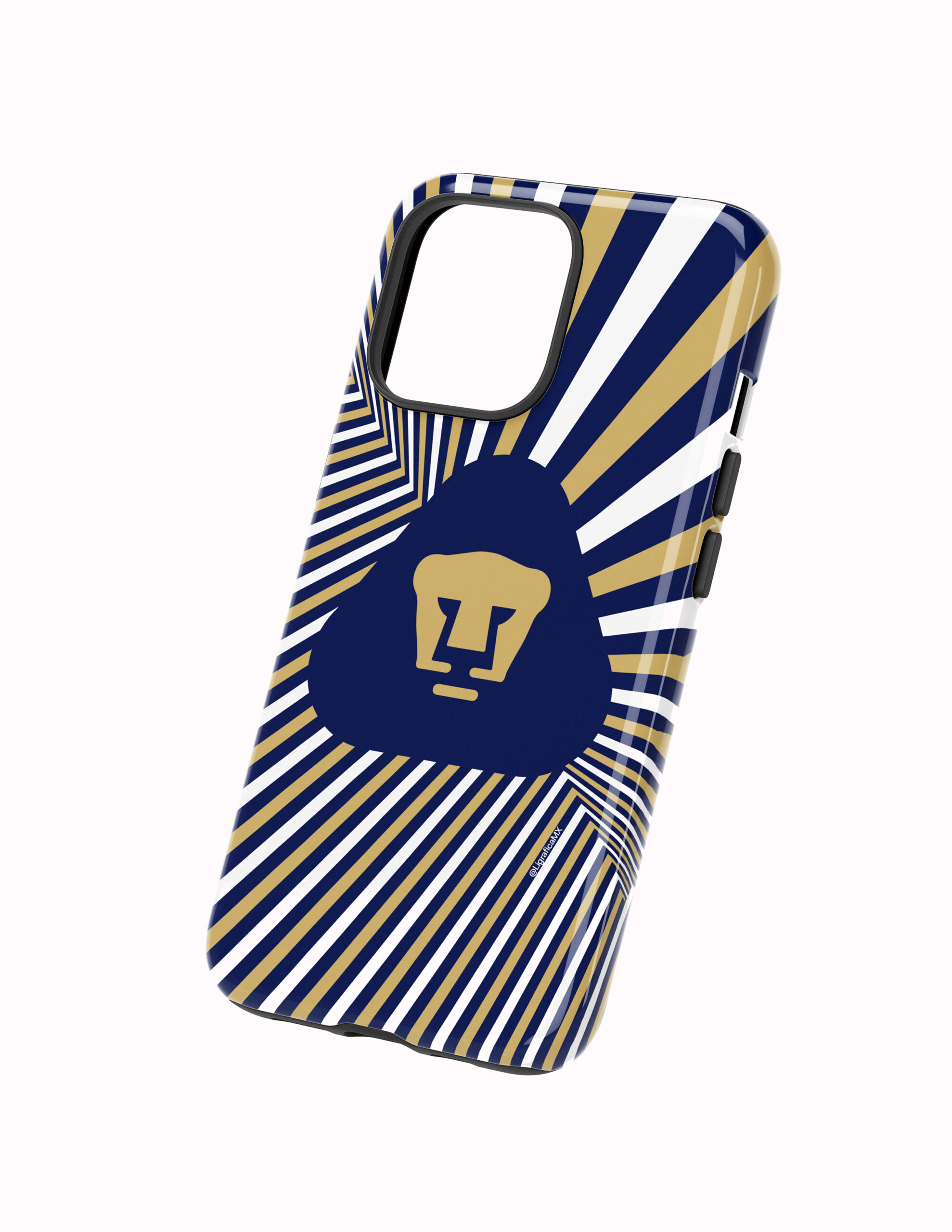 Lineas Costado 3D Pumas Funda Full Color Doble Protección Pumas Escudo Legendario - Imagen 1
