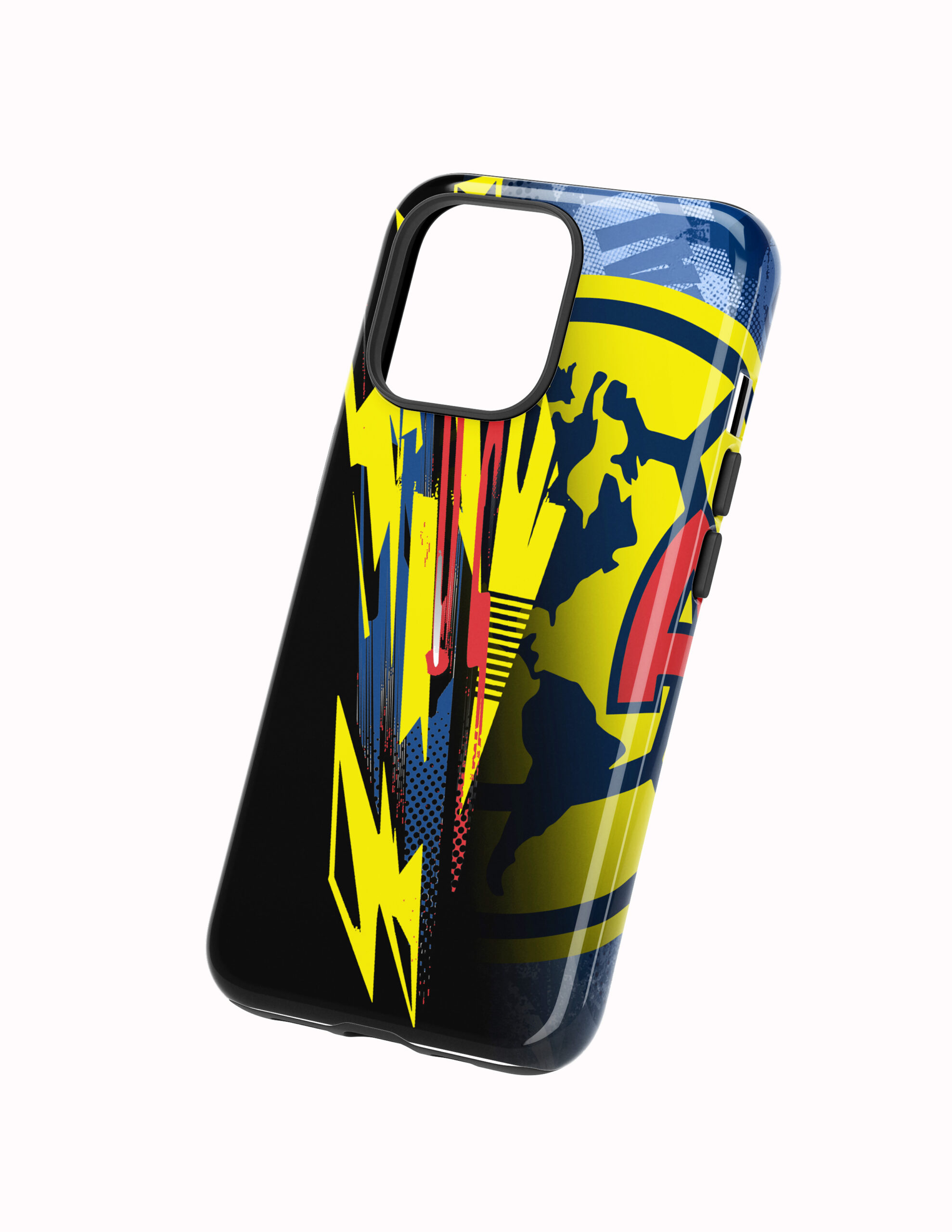 Medio Escudo Costado 3D America Funda Full Color Doble Protección América Medio Escudo - Imagen 1