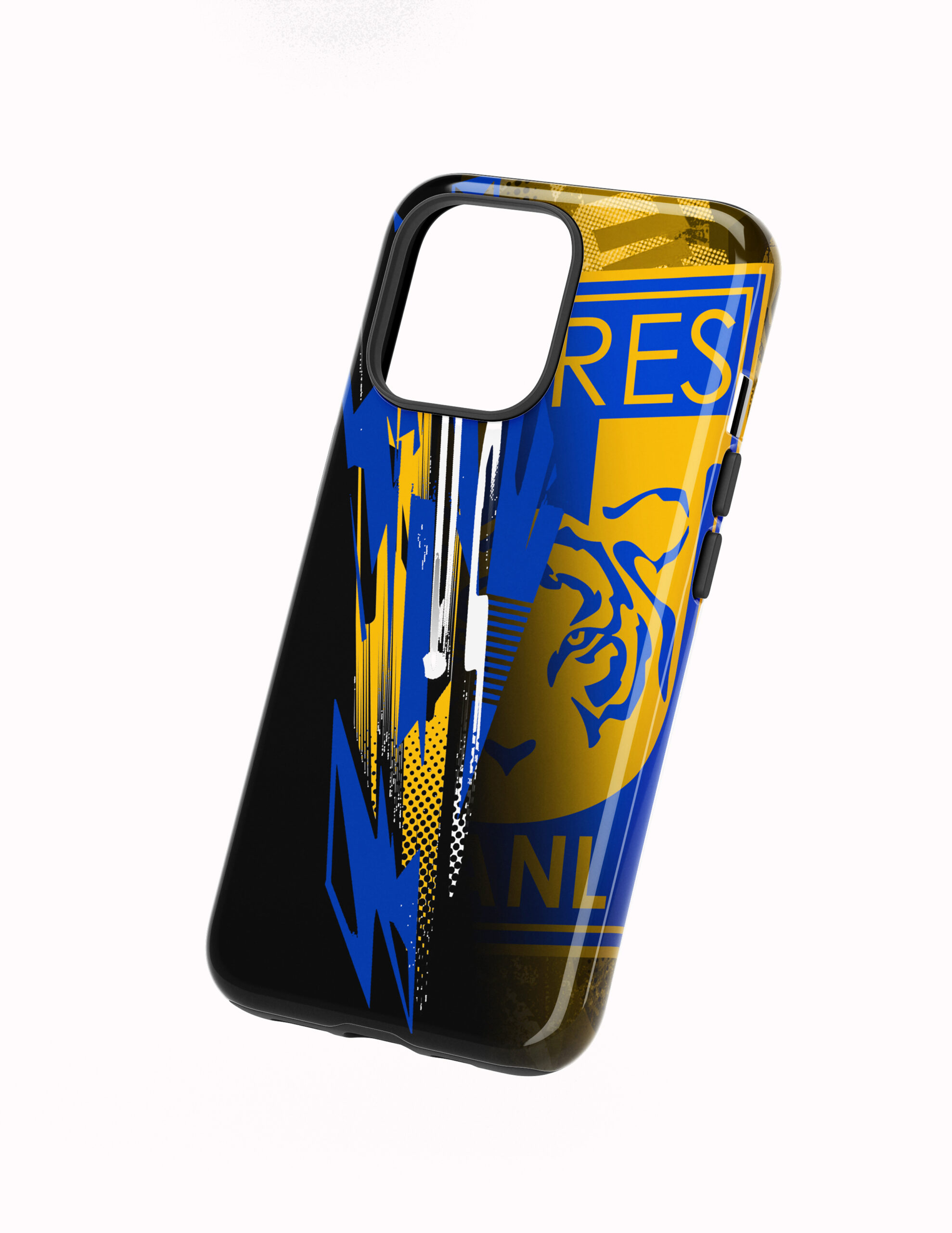 Medio Escudo Costado 3D Tigres Funda Full Color Doble Protección Tigres Escudo Indomable - Imagen 1